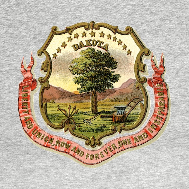 1876 Dakota Territory Coat of Arms by historicimage